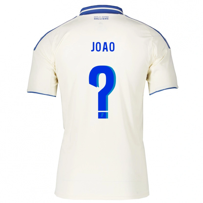 Danxen Kvinnor Tchoula Joâo #0 Champagne Blå Bortatröja Matchtröjor 2025/26 Tröjor T-Tröja