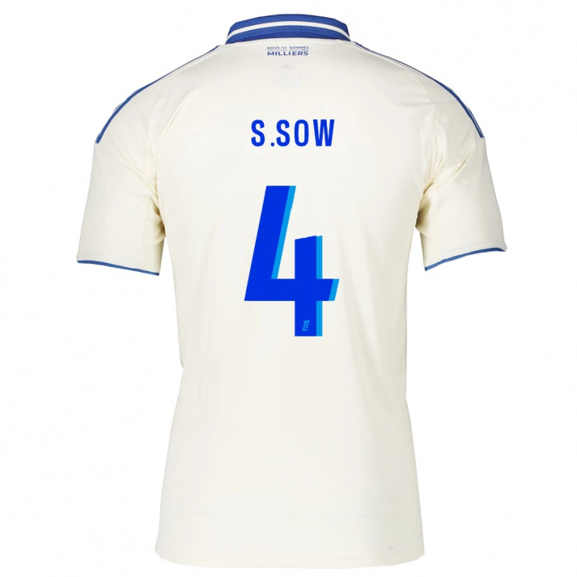 Danxen Kvinnor Saïdou Sow #4 Champagne Blå Bortatröja Matchtröjor 2025/26 Tröjor T-Tröja