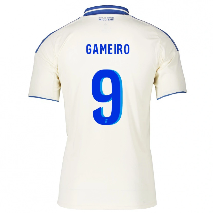 Danxen Kvinnor Kévin Gameiro #9 Champagne Blå Bortatröja Matchtröjor 2025/26 Tröjor T-Tröja