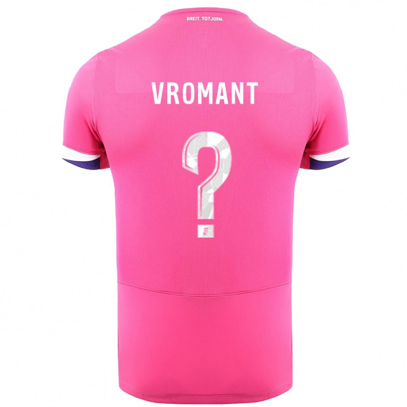 Danxen Kvinnor Todd Vromant #0 Rosa Vit Bortatröja Matchtröjor 2025/26 Tröjor T-Tröja