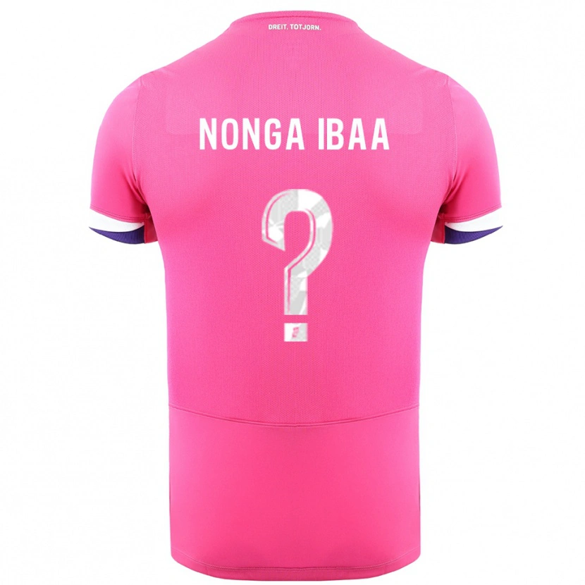 Danxen Kvinnor Alou Nonga Ibaa #0 Rosa Vit Bortatröja Matchtröjor 2025/26 Tröjor T-Tröja