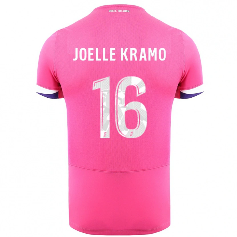 Danxen Kvinnor Marie Joelle Kramo #16 Rosa Vit Bortatröja Matchtröjor 2025/26 Tröjor T-Tröja