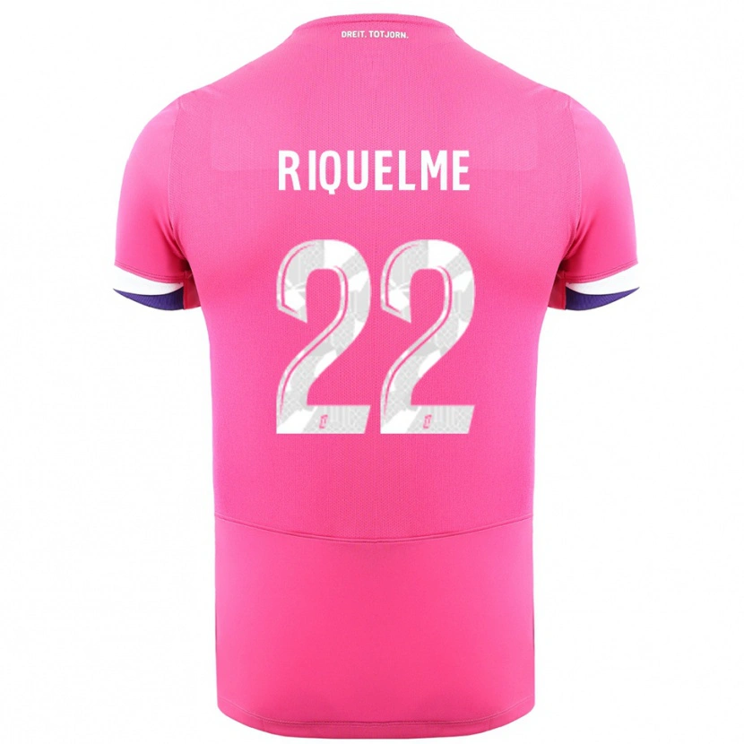 Danxen Kvinnor Laura Riquelme #22 Rosa Vit Bortatröja Matchtröjor 2025/26 Tröjor T-Tröja