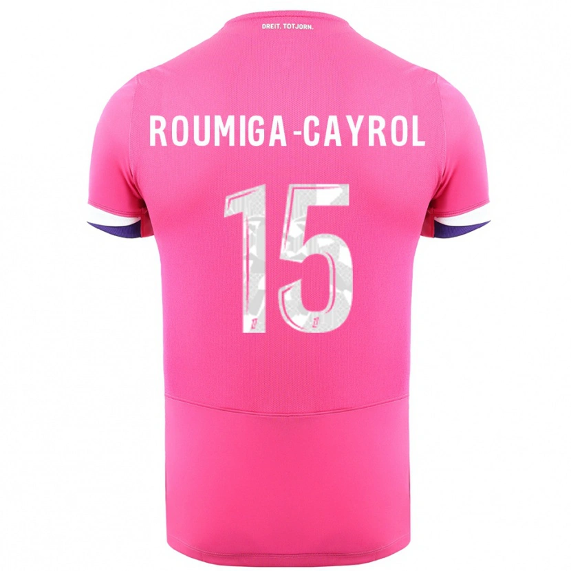 Danxen Kvinnor Sonia Roumiga-Cayrol #15 Rosa Vit Bortatröja Matchtröjor 2025/26 Tröjor T-Tröja