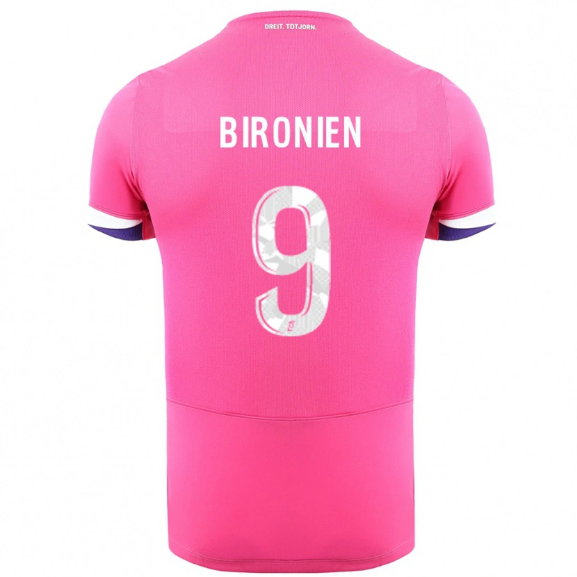 Danxen Kvinnor Mymithye Bironien #9 Rosa Vit Bortatröja Matchtröjor 2025/26 Tröjor T-Tröja