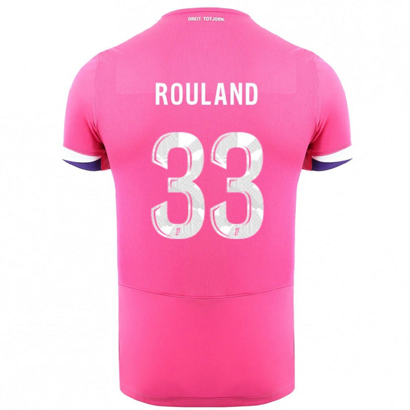 Danxen Kvinnor Prune Rouland #33 Rosa Vit Bortatröja Matchtröjor 2025/26 Tröjor T-Tröja