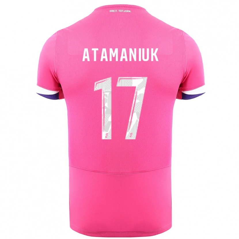 Danxen Kvinnor Alexandra Atamaniuk #17 Rosa Vit Bortatröja Matchtröjor 2025/26 Tröjor T-Tröja