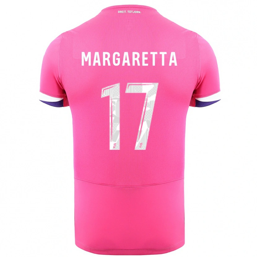 Danxen Kvinnor Jessica Margaretta #17 Rosa Vit Bortatröja Matchtröjor 2025/26 Tröjor T-Tröja