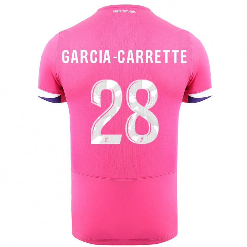 Danxen Kvinnor Hortense Garcia-Carrette #28 Rosa Vit Bortatröja Matchtröjor 2025/26 Tröjor T-Tröja