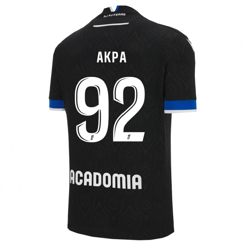 Danxen Kvinnor Clément Akpa #92 Svart Vit Bortatröja Matchtröjor 2025/26 Tröjor T-Tröja