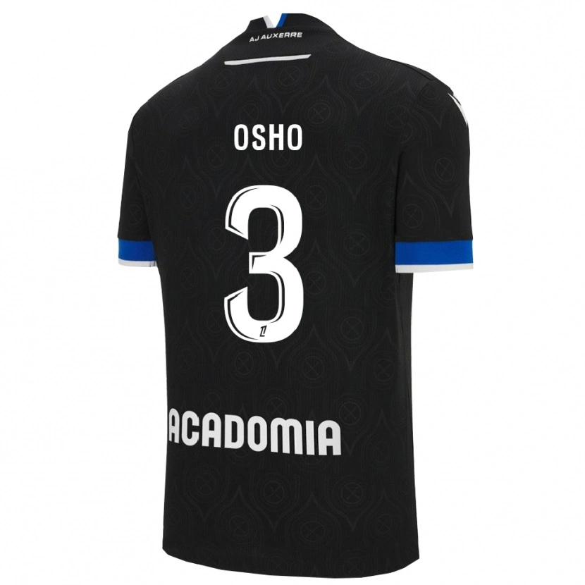 Danxen Kvinnor Gabriel Osho #3 Svart Vit Bortatröja Matchtröjor 2025/26 Tröjor T-Tröja