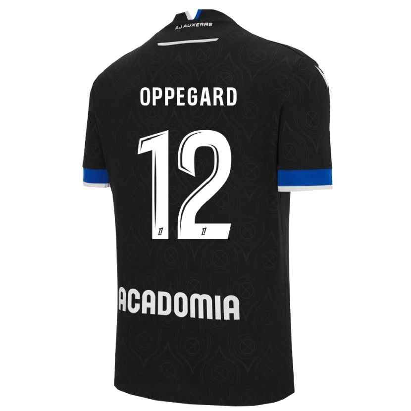 Danxen Kvinnor Fredrik Oppegård #12 Svart Vit Bortatröja Matchtröjor 2025/26 Tröjor T-Tröja