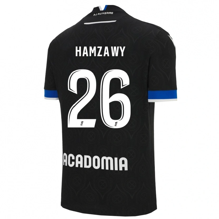 Danxen Kvinnor Radwan Hamzawy #26 Svart Vit Bortatröja Matchtröjor 2025/26 Tröjor T-Tröja