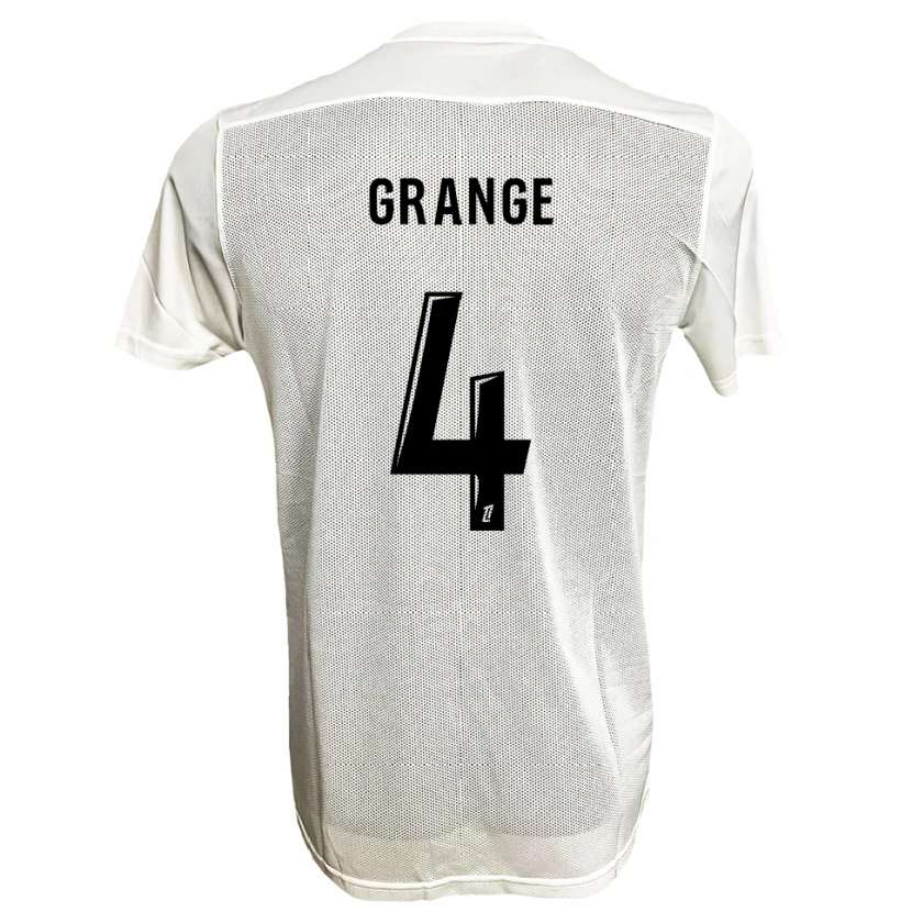 Danxen Kvinnor Moussa Grange #4 Svart Vit Bortatröja Matchtröjor 2025/26 Tröjor T-Tröja