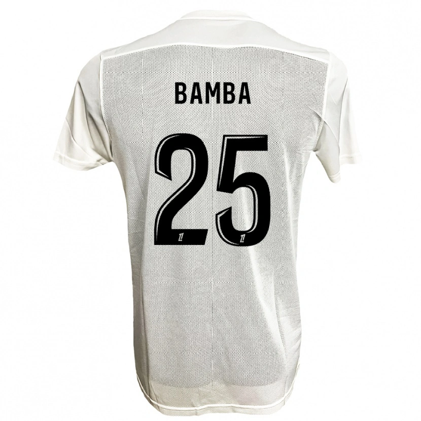 Danxen Kvinnor Abdoulaye Bamba #25 Svart Vit Bortatröja Matchtröjor 2025/26 Tröjor T-Tröja