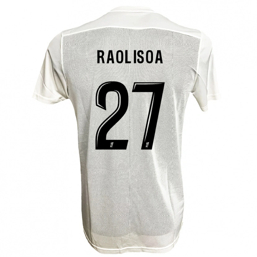 Danxen Kvinnor Lilian Raolisoa #27 Svart Vit Bortatröja Matchtröjor 2025/26 Tröjor T-Tröja