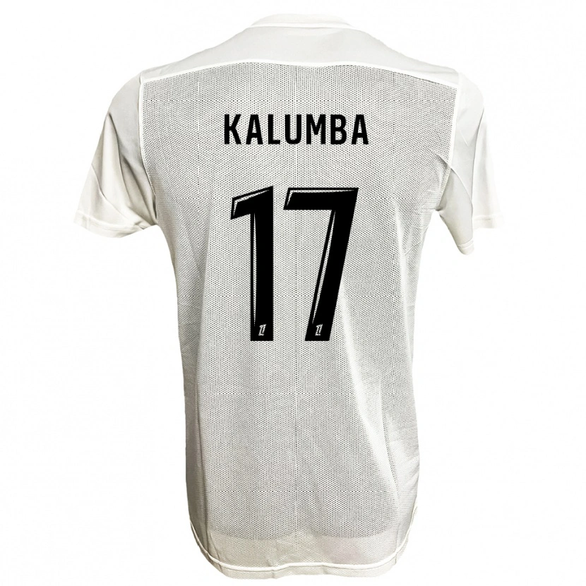 Danxen Kvinnor Justin Kalumba #17 Svart Vit Bortatröja Matchtröjor 2025/26 Tröjor T-Tröja