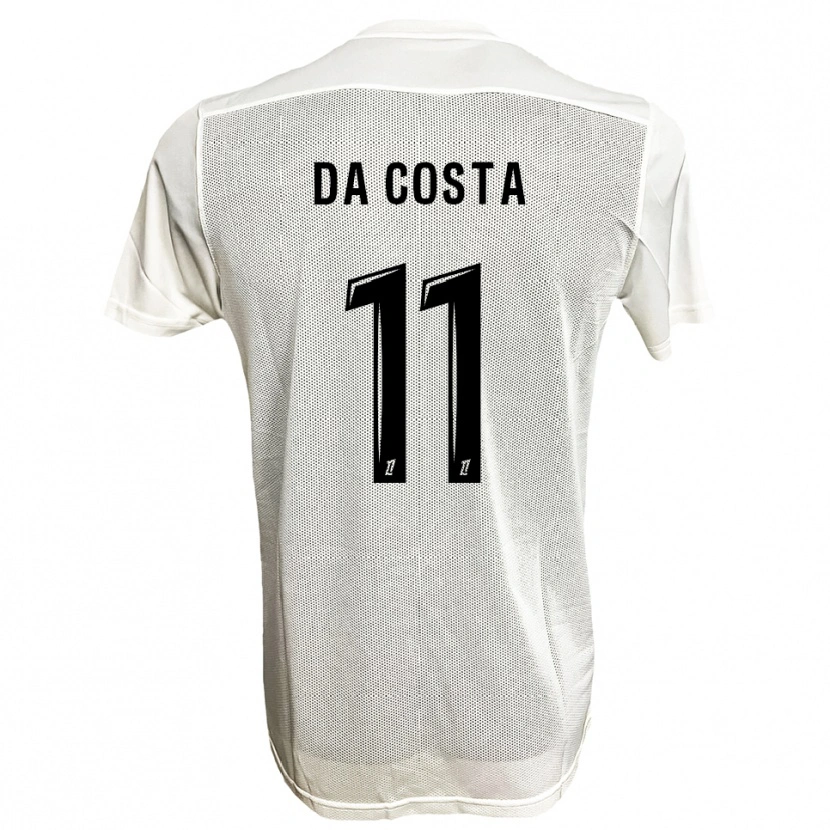Danxen Kvinnor Rúben Macedo Da Costa #11 Svart Vit Bortatröja Matchtröjor 2025/26 Tröjor T-Tröja