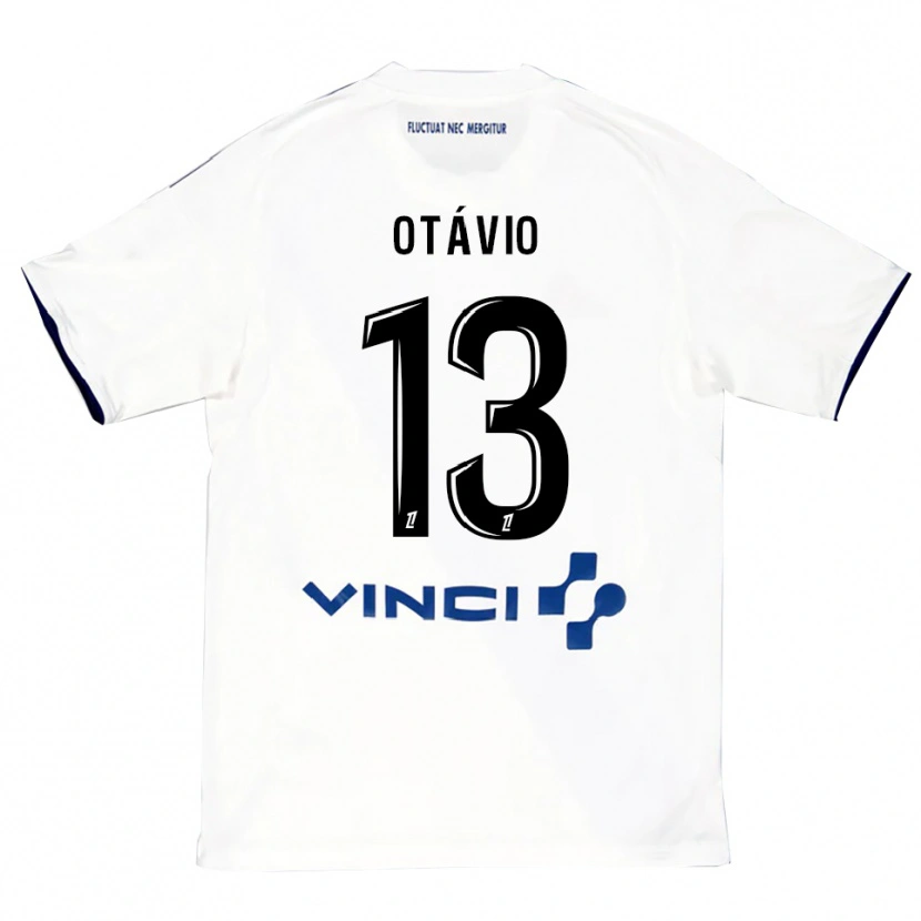 Danxen Kvinnor Otávio #13 Vit Blå Bortatröja Matchtröjor 2025/26 Tröjor T-Tröja