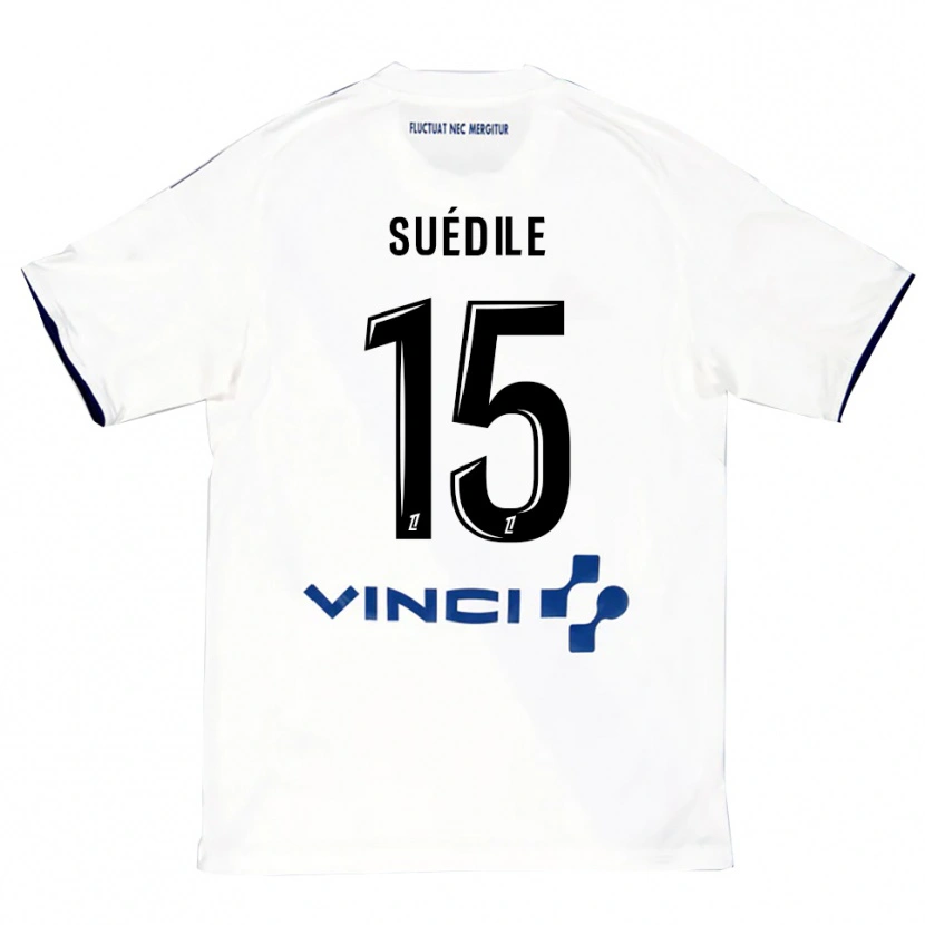 Danxen Kvinnor Layvin Suédile #15 Vit Blå Bortatröja Matchtröjor 2025/26 Tröjor T-Tröja