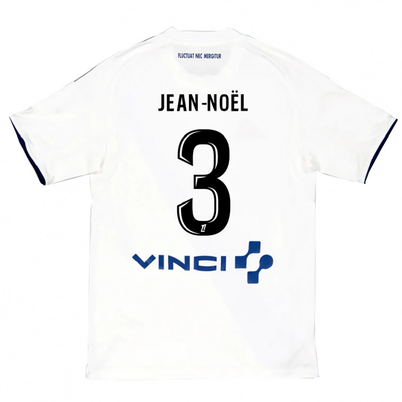Danxen Kvinnor Jahly Jean-Noël #3 Vit Blå Bortatröja Matchtröjor 2025/26 Tröjor T-Tröja