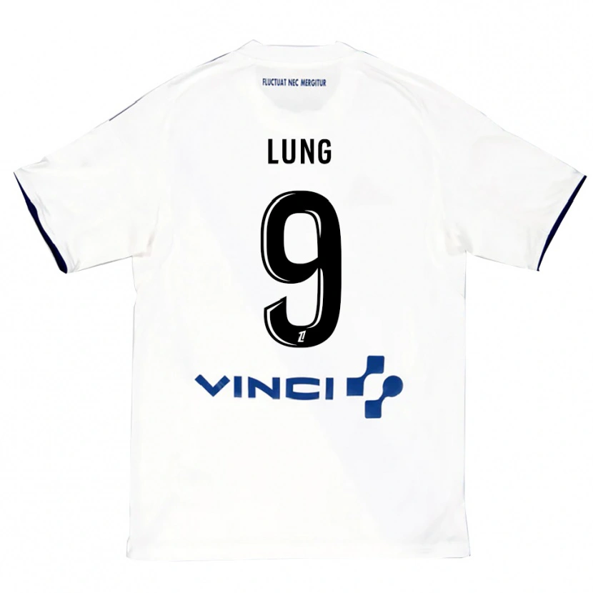 Danxen Kvinnor Nelson Lung #9 Vit Blå Bortatröja Matchtröjor 2025/26 Tröjor T-Tröja
