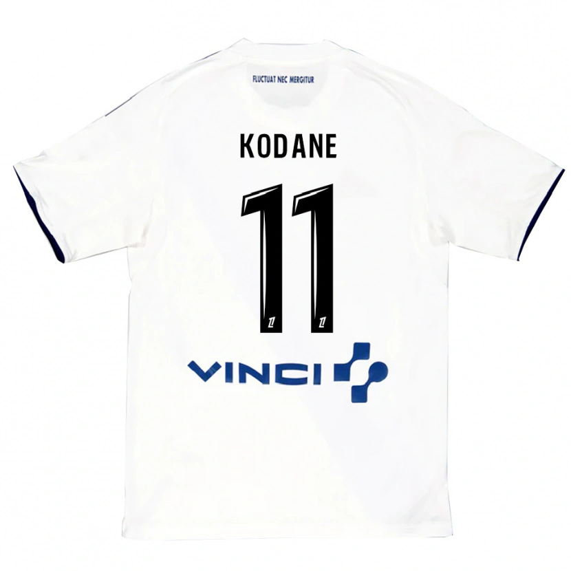 Danxen Kvinnor Lionel Kodane #11 Vit Blå Bortatröja Matchtröjor 2025/26 Tröjor T-Tröja