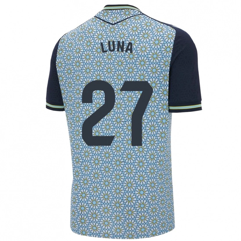 Danxen Kvinnor Marcos Luna #27 Blå Marinblå Bortatröja Matchtröjor 2025/26 Tröjor T-Tröja