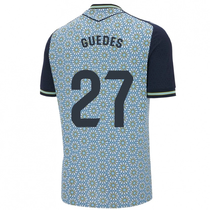 Danxen Kvinnor Gui Guedes #27 Blå Marinblå Bortatröja Matchtröjor 2025/26 Tröjor T-Tröja