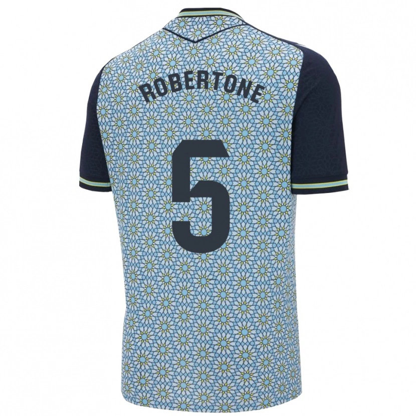 Danxen Kvinnor Lucas Robertone #5 Blå Marinblå Bortatröja Matchtröjor 2025/26 Tröjor T-Tröja