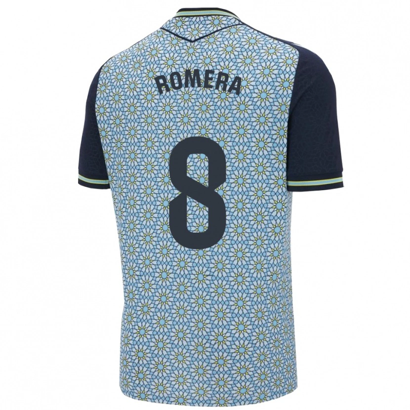 Danxen Kvinnor Miguel Romera #8 Blå Marinblå Bortatröja Matchtröjor 2025/26 Tröjor T-Tröja