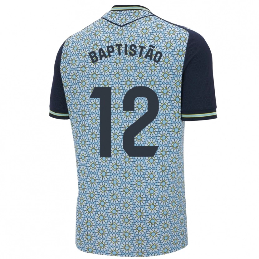 Danxen Kvinnor Léo Baptistão #12 Blå Marinblå Bortatröja Matchtröjor 2025/26 Tröjor T-Tröja