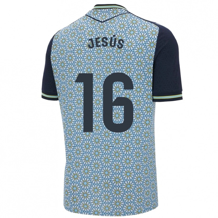 Danxen Kvinnor Antonio Jesús #16 Blå Marinblå Bortatröja Matchtröjor 2025/26 Tröjor T-Tröja