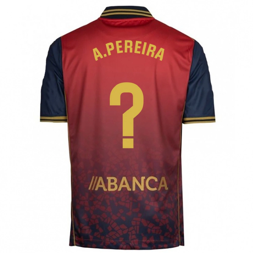 Danxen Kvinnor Alejandro Pereira #0 Röd Marinblå Bortatröja Matchtröjor 2025/26 Tröjor T-Tröja