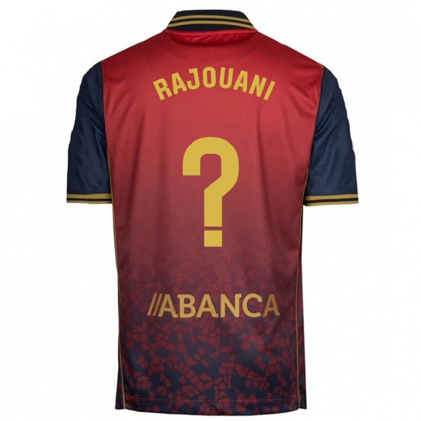 Danxen Kvinnor Ayman Rajouani #0 Röd Marinblå Bortatröja Matchtröjor 2025/26 Tröjor T-Tröja
