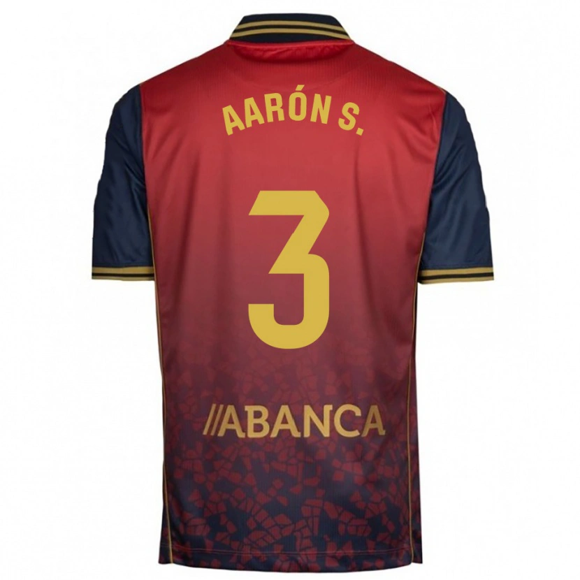 Danxen Kvinnor Aarón Sánchez #3 Röd Marinblå Bortatröja Matchtröjor 2025/26 Tröjor T-Tröja
