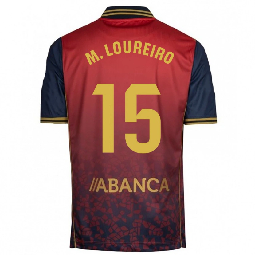 Danxen Kvinnor Miguel Loureiro #15 Röd Marinblå Bortatröja Matchtröjor 2025/26 Tröjor T-Tröja