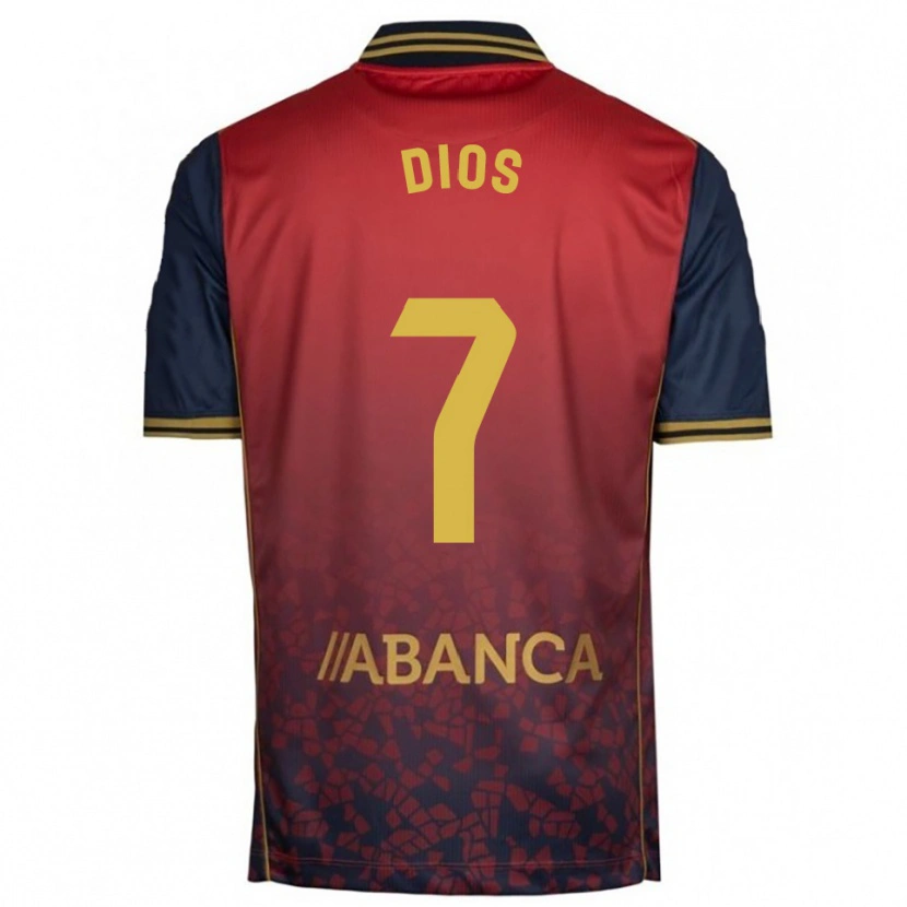 Danxen Kvinnor Eva Dios #7 Röd Marinblå Bortatröja Matchtröjor 2025/26 Tröjor T-Tröja