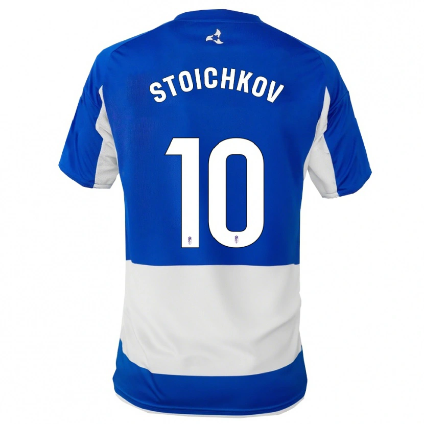 Danxen Kvinnor Stoichkov #10 Blå Vit Bortatröja Matchtröjor 2025/26 Tröjor T-Tröja