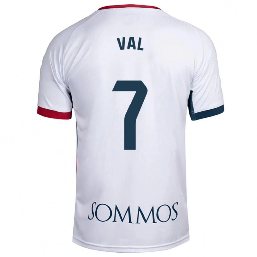 Danxen Kvinnor Rodri Val #7 Vit Röd Bortatröja Matchtröjor 2025/26 Tröjor T-Tröja
