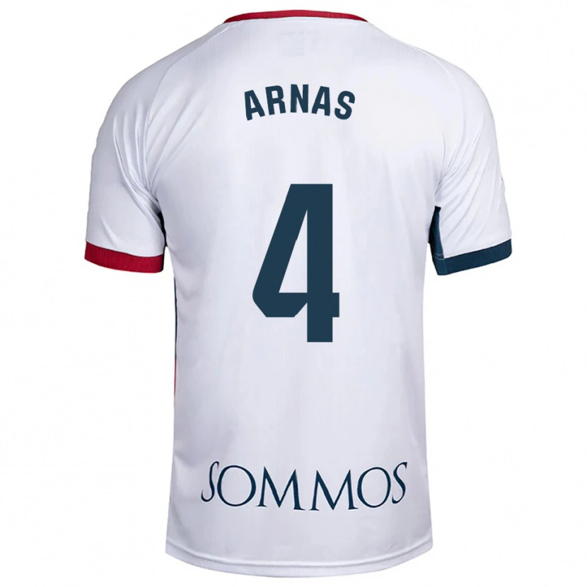 Danxen Kvinnor Iris Arnas #4 Vit Röd Bortatröja Matchtröjor 2025/26 Tröjor T-Tröja
