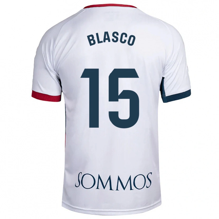 Danxen Kvinnor Jeremy Blasco #15 Vit Röd Bortatröja Matchtröjor 2025/26 Tröjor T-Tröja