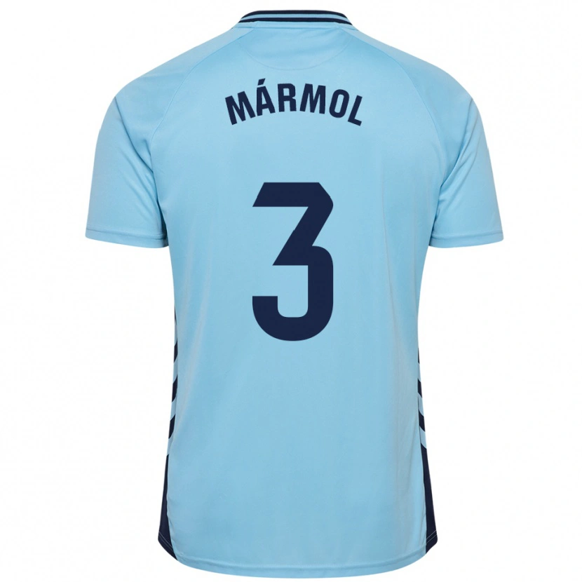 Danxen Kvinnor Mika Mármol #3 Himmelsblå Bortatröja Matchtröjor 2025/26 Tröjor T-Tröja