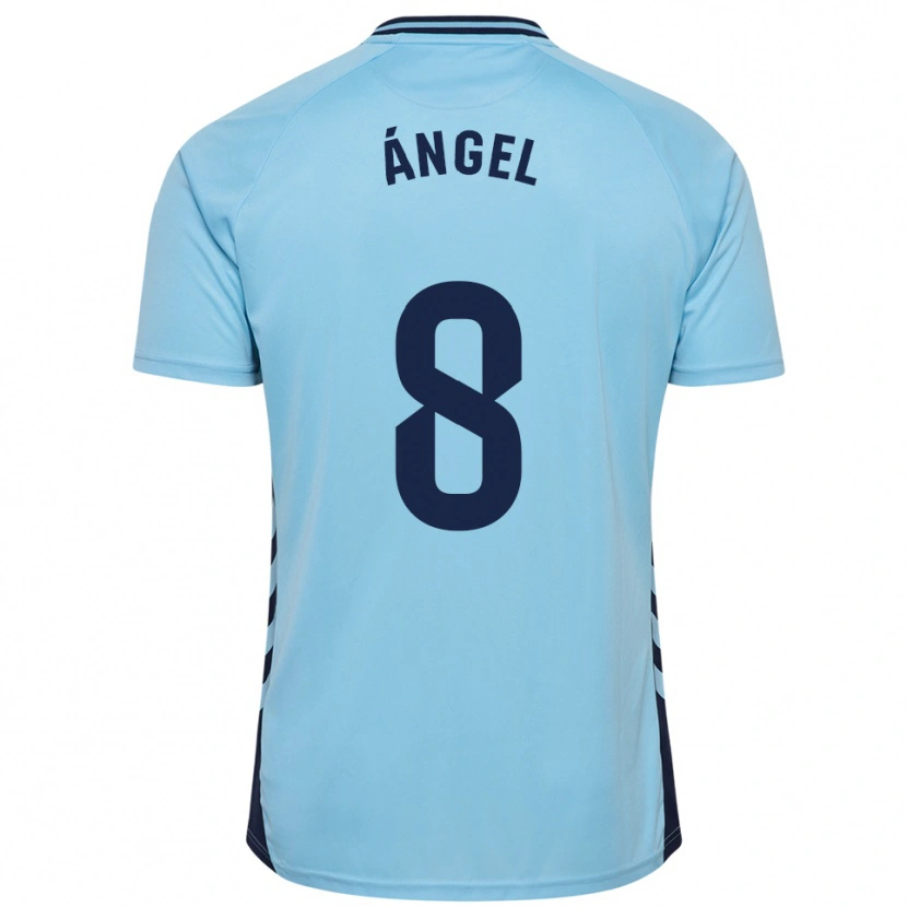 Danxen Kvinnor José Ángel #8 Himmelsblå Bortatröja Matchtröjor 2025/26 Tröjor T-Tröja