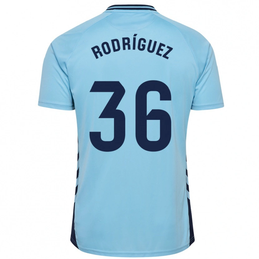 Danxen Kvinnor Arturo Rodríguez #36 Himmelsblå Bortatröja Matchtröjor 2025/26 Tröjor T-Tröja