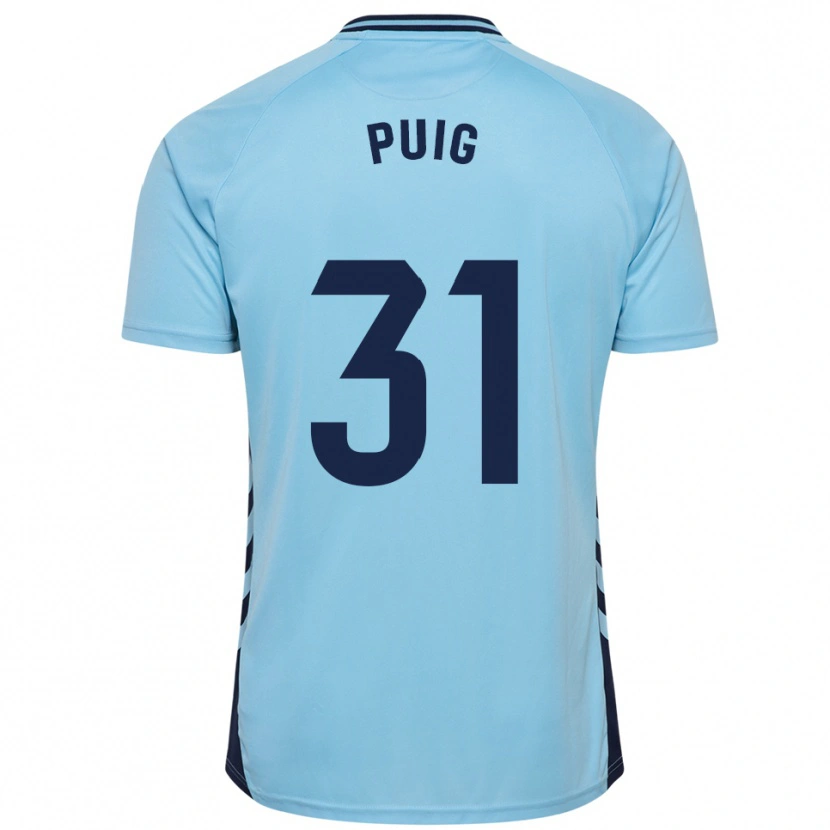 Danxen Kvinnor Victor Puig #31 Himmelsblå Bortatröja Matchtröjor 2025/26 Tröjor T-Tröja