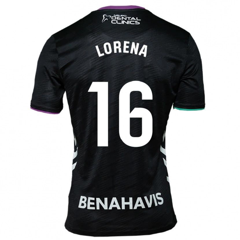 Danxen Kvinnor Lorena Herrera De Miguel #16 Svart Lila Grön Bortatröja Matchtröjor 2025/26 Tröjor T-Tröja