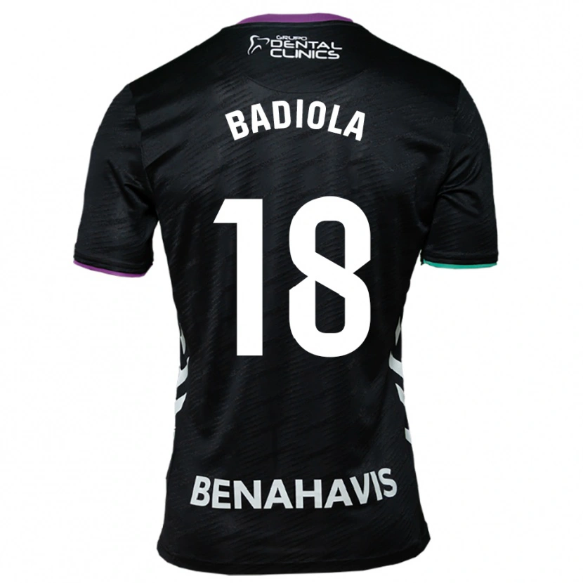 Danxen Kvinnor Ibon Badiola #18 Svart Lila Grön Bortatröja Matchtröjor 2025/26 Tröjor T-Tröja