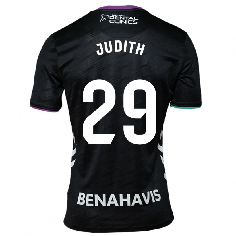 Danxen Kvinnor Judith Ruiz Torres #29 Svart Lila Grön Bortatröja Matchtröjor 2025/26 Tröjor T-Tröja