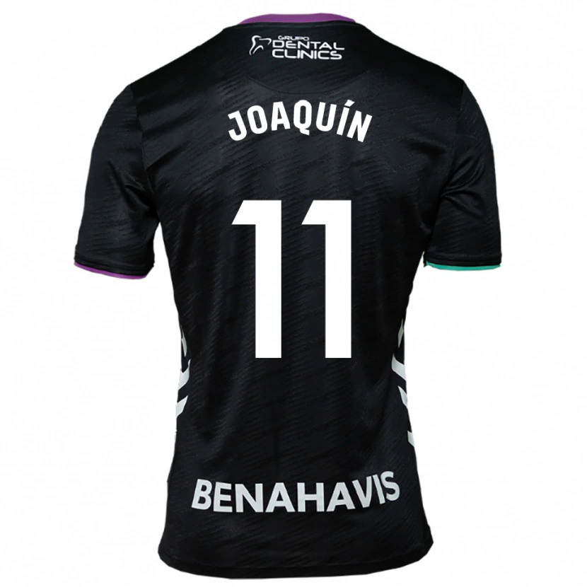 Danxen Kvinnor Joaquín Muñoz #11 Svart Lila Grön Bortatröja Matchtröjor 2025/26 Tröjor T-Tröja
